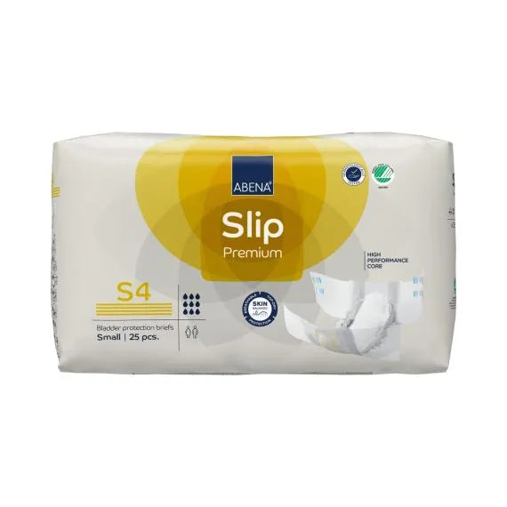 Abena Slip S4 Small Waist 60 85cm Unisex 1320ml White/ Yellow Stripe