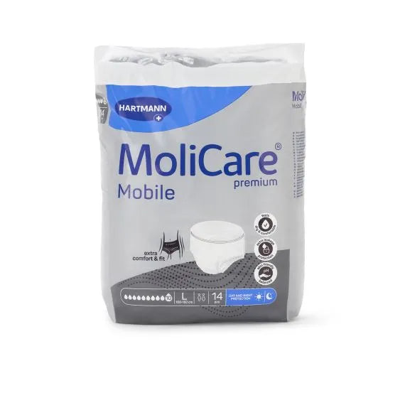 Molicare Premium Mobile 10 Drops Large Waist 100 150 Cm Unisex 2786ml