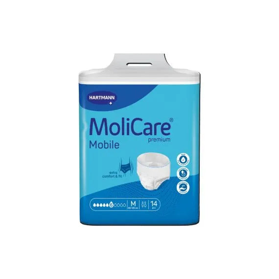 Molicare Premium Mobile 6 Drops Medium Waist 80 120cm Unisex 1774ml