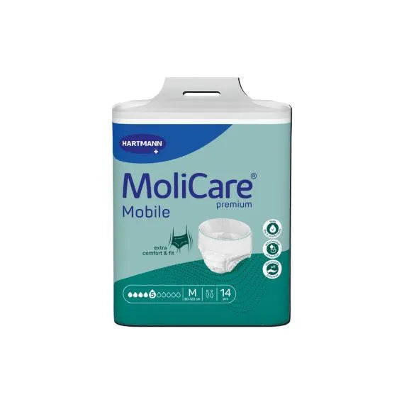 Molicare Premium Mobile 5 Drops Medium Waist 80 120cm Unisex 1155ml