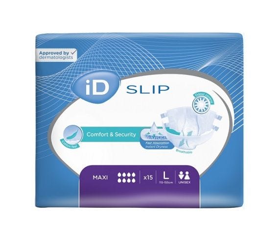 iD Slip Maxi Large 115-155cm Unisex 4500ml White