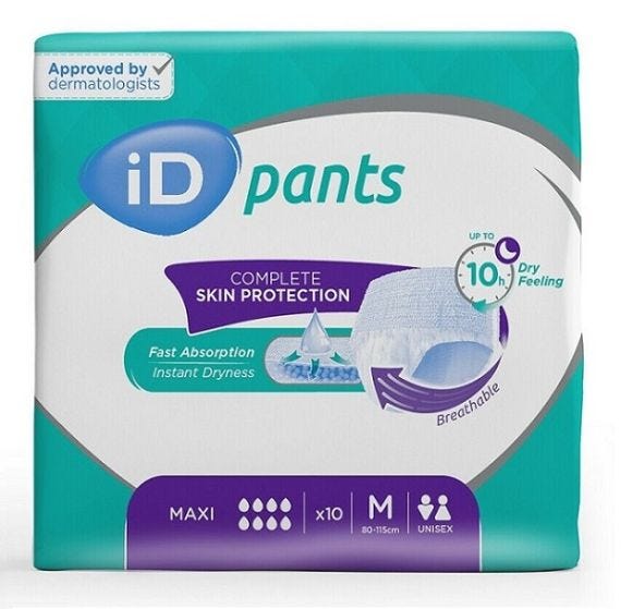 iD Pants Maxi Medium Waist 80-115cm Unisex 2200ml